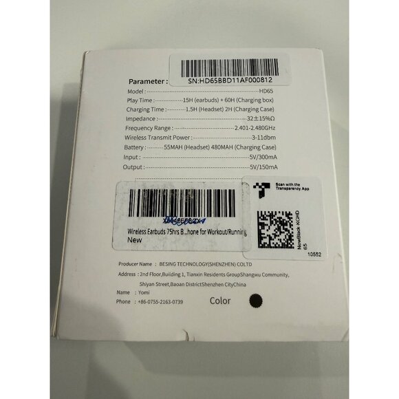 AptkdoeWireless Earbuds 75hrs Bluetooth 5.4 Headphone Sport, 2025 Bluetooth Ear - Picture 4 of 5